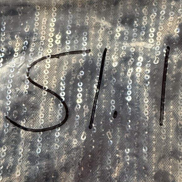 Fairycore‎ Sequins Tank Top Women’s Sz M Festival Blue Sparkle Shimmer - Picture 10 of 10